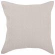 Pemberly Row Modern Transitional Taupe Finish Euro Cotton Sham
