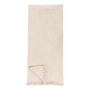 Pemberly Row Modern Transitional Natural King Ivory Cotton Blanket