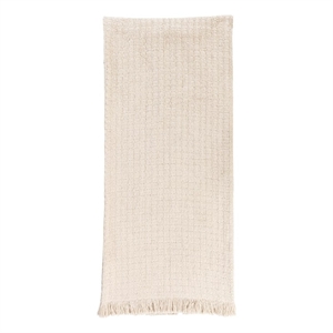 Pemberly Row Transitional Natural Queen Ivory Cotton Blanket