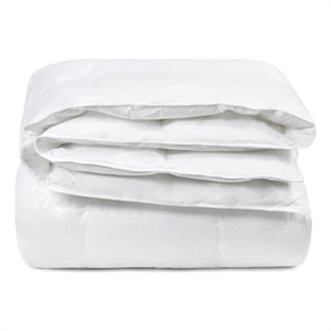 Pemberly Row Premium Down Alternative Filling Queen White Cotton Duvet Insert