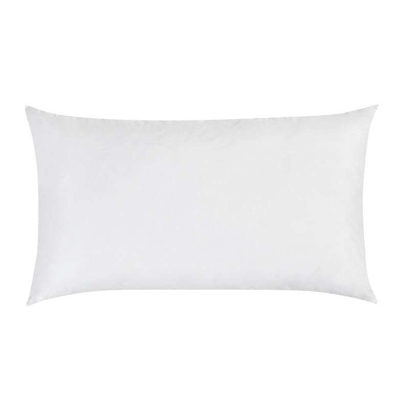 Pemberly Row Premium Down Alternative Filling King White Cotton Sham Insert