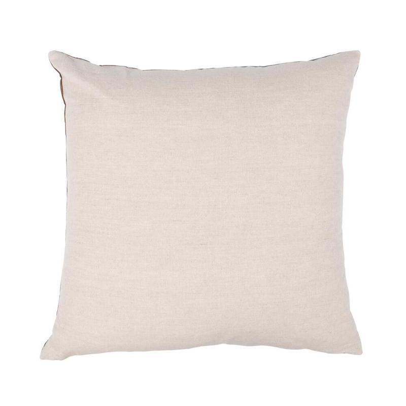 Pemberly Row 22x22 Linen Cotton Throw Pillow in Teal/Antique Bronze