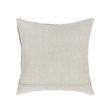 Pemberly Row Transitional 20x20 Leather Hair on Hide Throw Pillow in Tan
