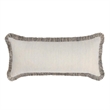 Pemberly Row 16x36 Cotton Blend Fabric Throw Pillow in Natural/Black