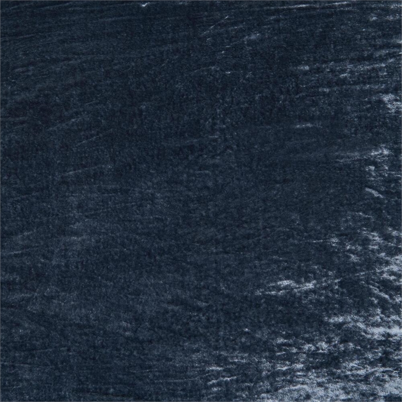 Pemberly Row Transitional 22x22 Linen Fabric Throw Pillow in Denim Blue