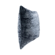 Pemberly Row Transitional 22x22 Linen Fabric Throw Pillow in Denim Blue