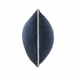 Pemberly Row Modern Transitional 12x16 Velvet Throw Pillow in Navy