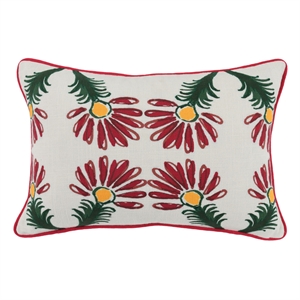 Pemberly Row 14x20 Cotton Fabric Throw Pillow in Multi-Color