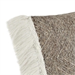 Pemberly Row Transitional Dune 20x20 Performance Fabric Throw Pillow