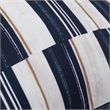 Pemberly Row Modern Transitional 20x20 Fabric Throw Pillow in Blue