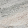 Pemberly Row Modern Transitional Marble End Table in Gray Finish