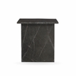 Pemberly Row Modern Transitional Marble End Table in Green Finish