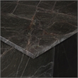 Pemberly Row Modern Transitional Marble End Table in Green Finish