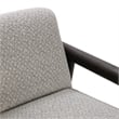 Pemberly Row Transitional Upholstered Fabric Accent Chair in Black