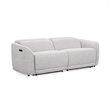Pemberly Row Zero Gravity Power Recliner Upholstered Sofa in Gray