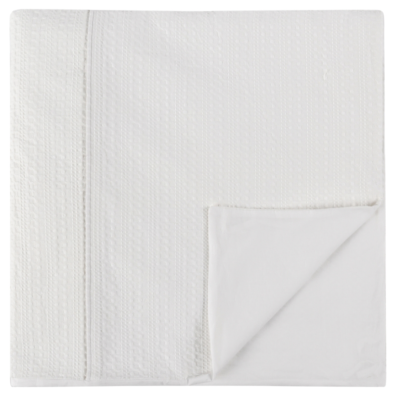Pemberly Row Contemporary 3-Piece Cotton Fabric King Duvet Set in Ivory