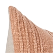 Pemberly Row Transitional Cotton Fabric Throw Pillow in Terracotta