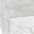 Pemberly Row Outdoor Artisan-Crafted Concrete Stone End Table in Ivory