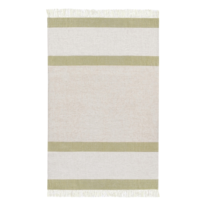 Pemberly Row Linen Fabric Green Multicolor 50