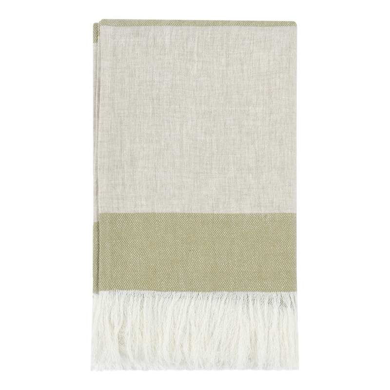 Pemberly Row Linen Fabric Green Multicolor 50