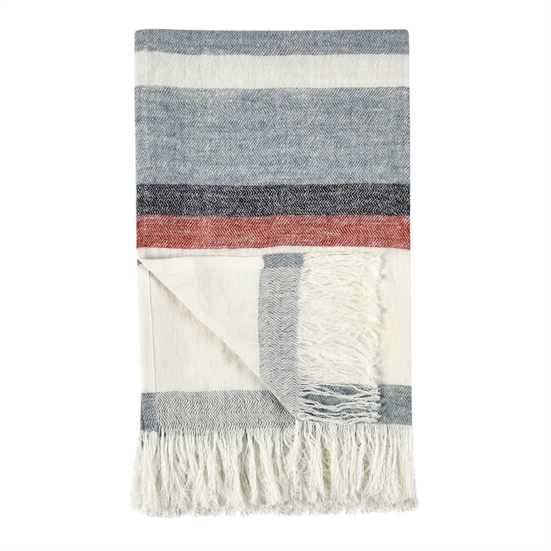 Pemberly Row Taylor Linen Fabric Multi-Color 50