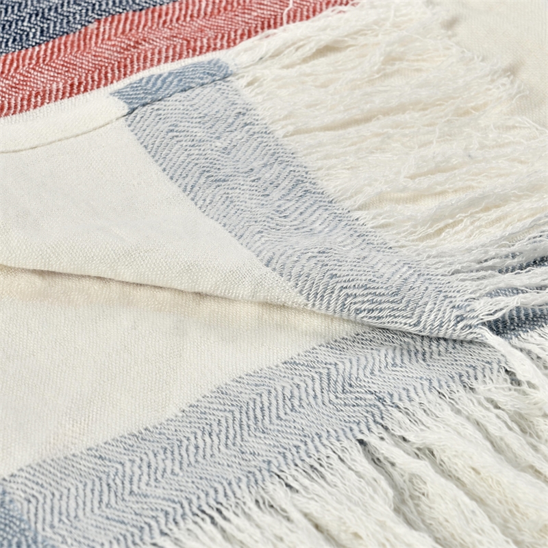 Pemberly Row Taylor Linen Fabric Multi-Color 50