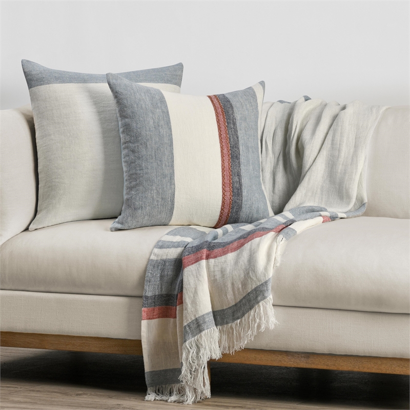 Pemberly Row Taylor Linen Fabric Multi-Color 50