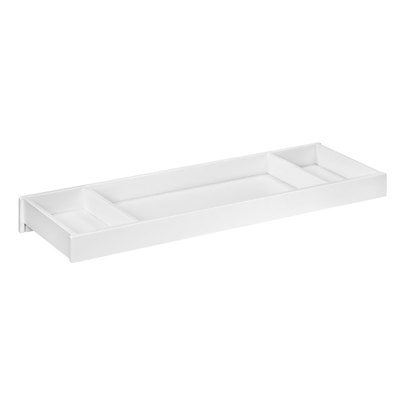 Pemberly Row Modern 7-Piece Full Baby Wood Crib Set in White