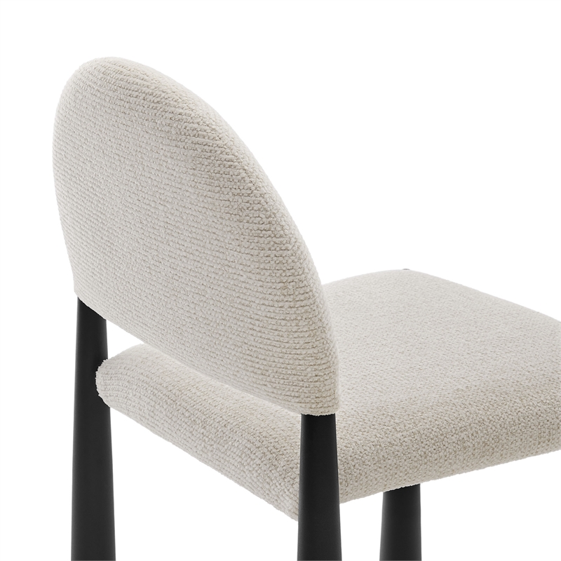Pemberly Row Set of 3 Oval Marble and Metal Dining Table & Chairs in Black/White