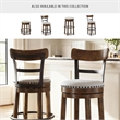 Pemberly Row Set of 3 Swivel Barstools & 72