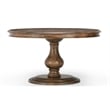 Pemberly Row Set of 3 Solid Pine Wood Round Dining Table and Dining Chairs