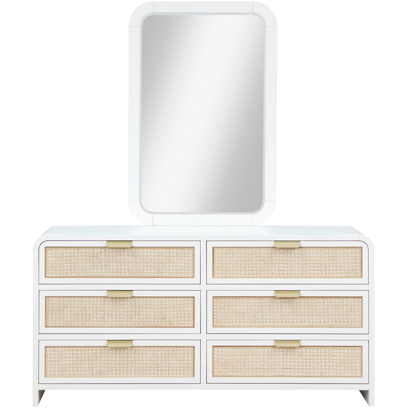 Pemberly Row Set of 5 King Bed and Night Stand and Mirror and Dresser