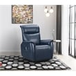 Pemberly Row Top-grain Leather Power Lift Recliner in Marco Navy Blue