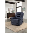 Pemberly Row Fabric Power Lift Recliner with 3 Zone Heat in Canyon Ocean