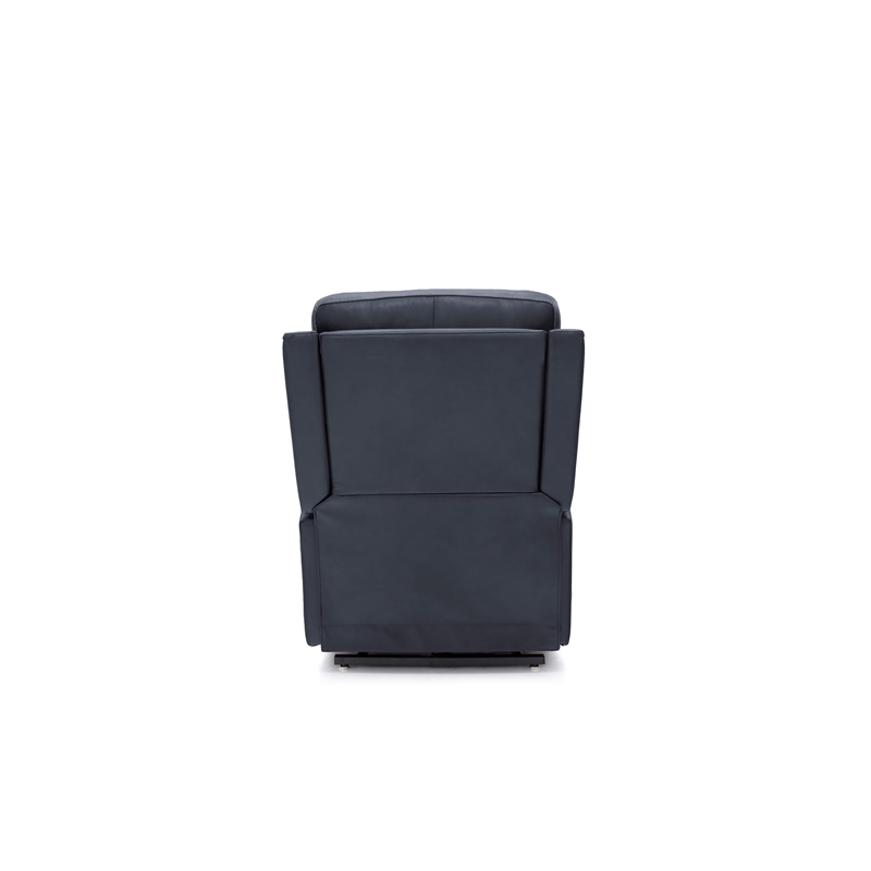 Pemberly Row Leather Power Lift Recliner with Heat in Rainer Ocean
