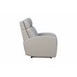 Pemberly Row Top-grain Leather Power Recliner in Bentley Dove