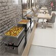 Pemberly Row Bain Marie Countertop Stainless Steel Food Warmer in Silver