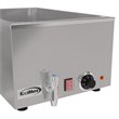 Pemberly Row Bain Marie Countertop Stainless Steel Food Warmer in Silver