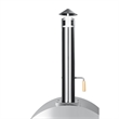 Pemberly Row 32-inch Outdoor Gas and Wood Fired Pizza Oven in Stainless Steel