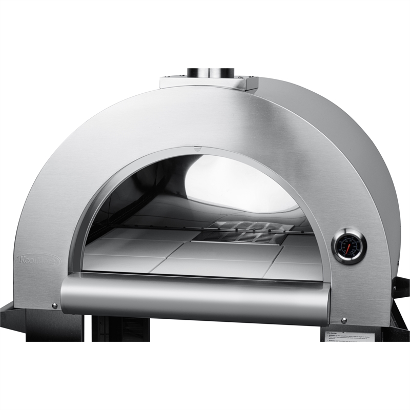Pemberly Row 32 in.Outdoor Wood Fired Pizza Oven in Stainless Steel