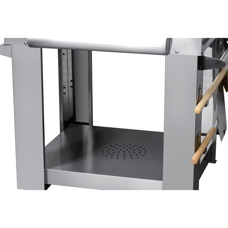 Pemberly Row 32 in.Outdoor Wood Fired Pizza Oven in Stainless Steel