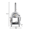 Pemberly Row Outdoor Kitchen Series Modular Kitchen in Stainless Steel