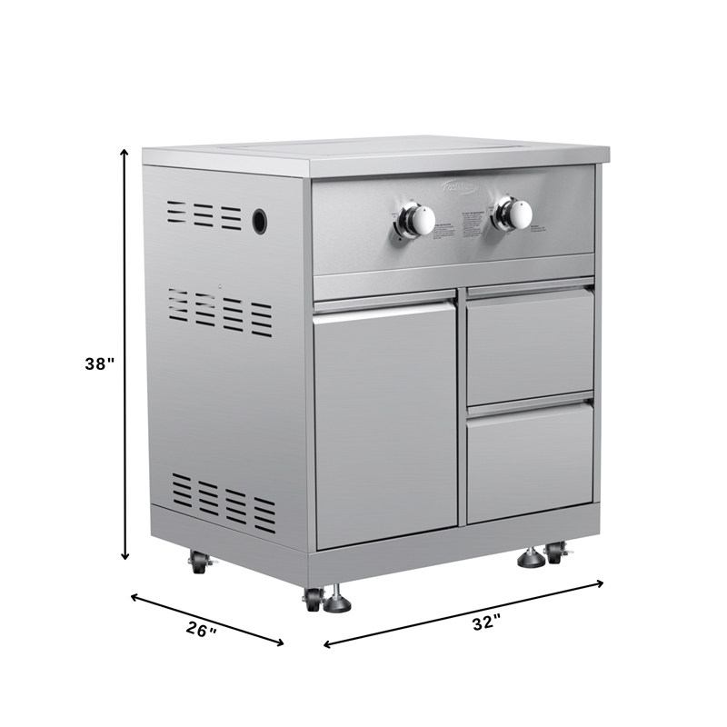 Pemberly Row Outdoor Kitchen Series Modular Kitchen in Stainless Steel