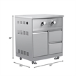 Pemberly Row Outdoor Kitchen Series Modular Kitchen in Stainless Steel