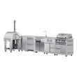 Pemberly Row Outdoor Kitchen Series Modular Kitchen in Stainless Steel