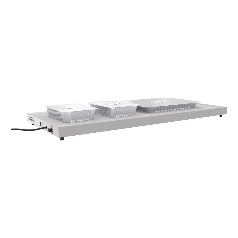 Pemberly Row Stainless Steel 48-inch Commercial Warming Shelf in Silver