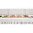 Pemberly Row Stainless Steel 72-inch Commercial Warming Shelf in Silver