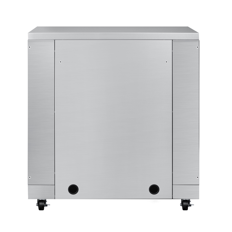 Pemberly Row 32-inch Outdoor Cabinet Kitchen for Refrigerator in Stainless Steel