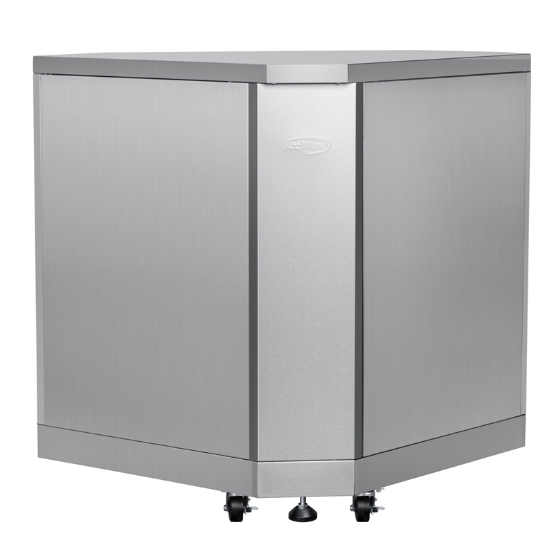 Pemberly Row 26-inch Stainless Steel Corner Cabinet for Outdoor Kitchen