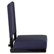 Pemberly Row Grandstand Comfort Seat in Aluminum Frame in Navy